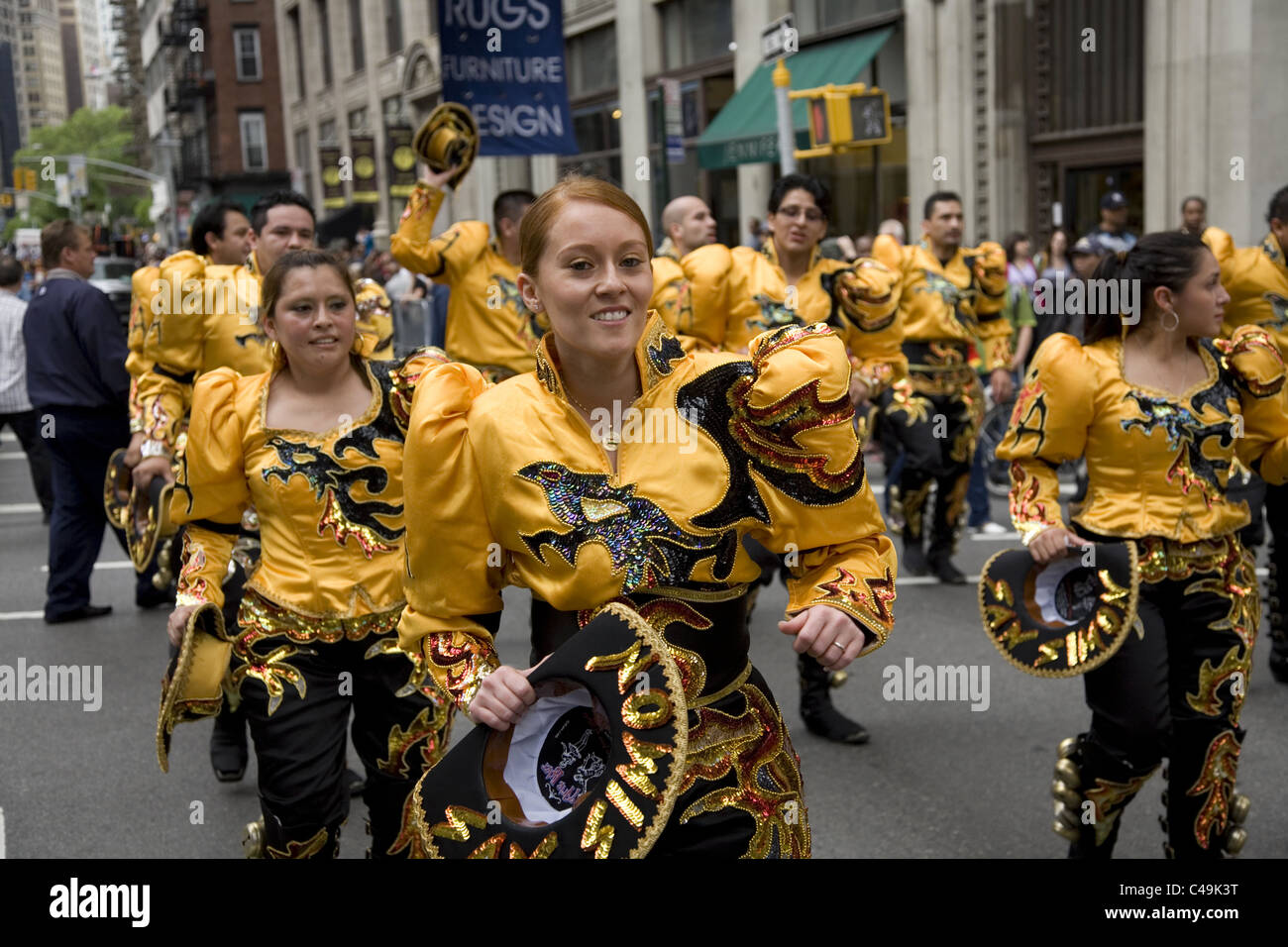 Anuual New York City Dance Parade along Broadway in New York City. Stock Photo