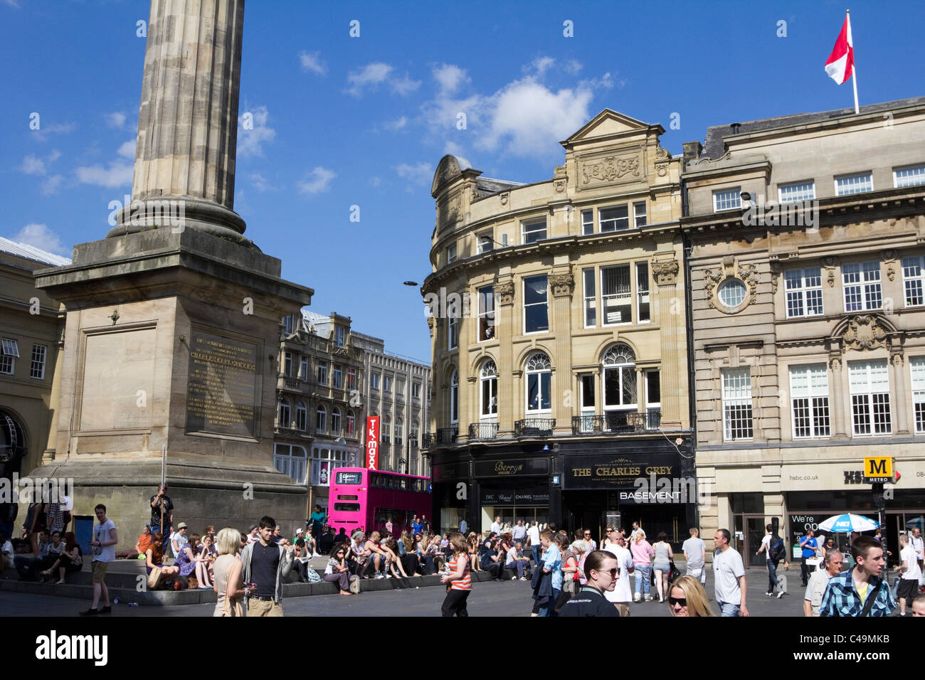 Newcastle city centre attractions Tyne and Wear england Stock Photo Alamy