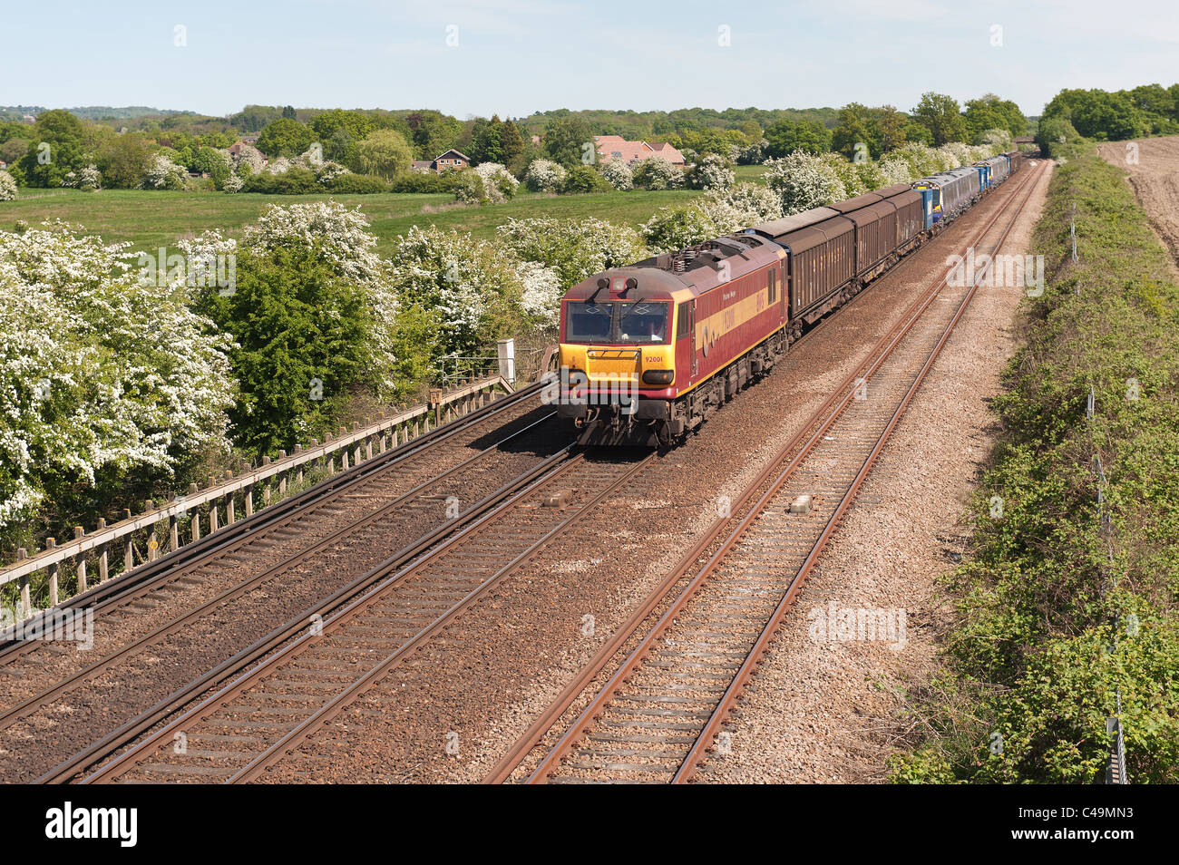 Rail freight transport Train spotting Class 92 No. 92001 'Victor