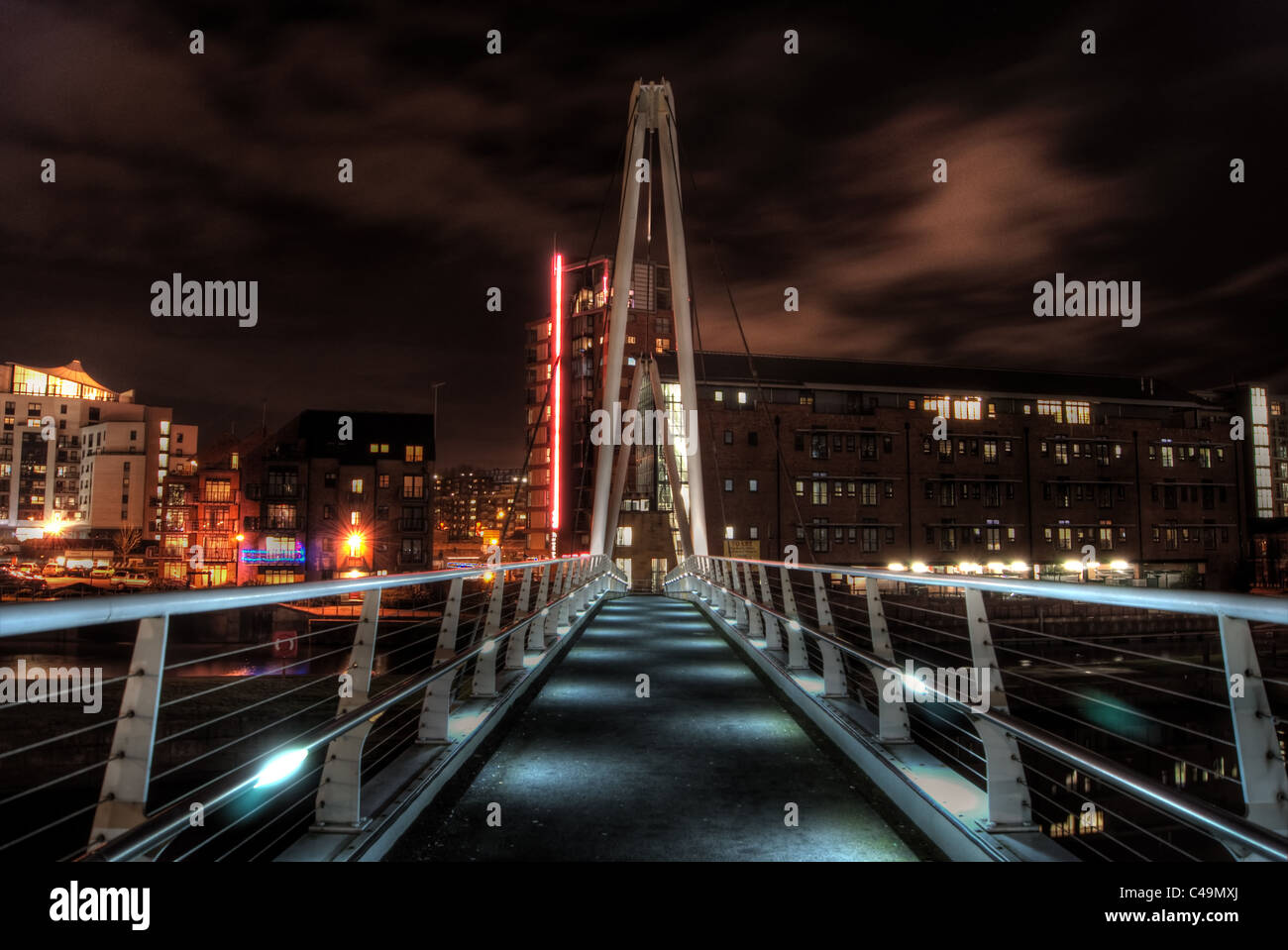 Leeds bridge over river aire hi-res stock photography and images - Alamy