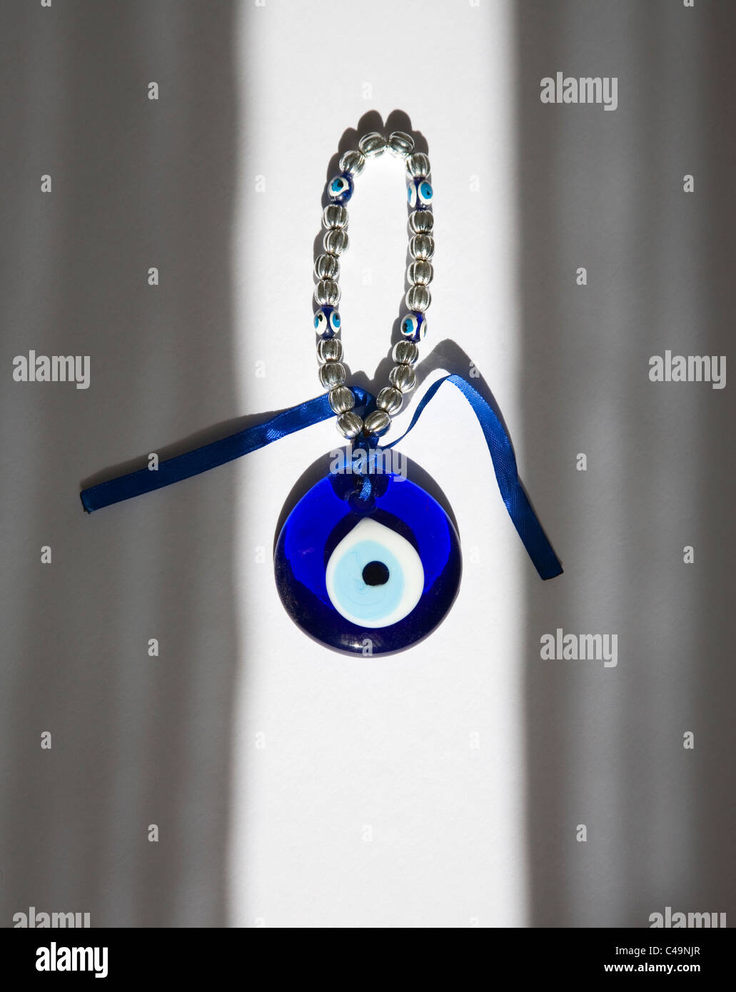 Glass evil eye Stock Photo