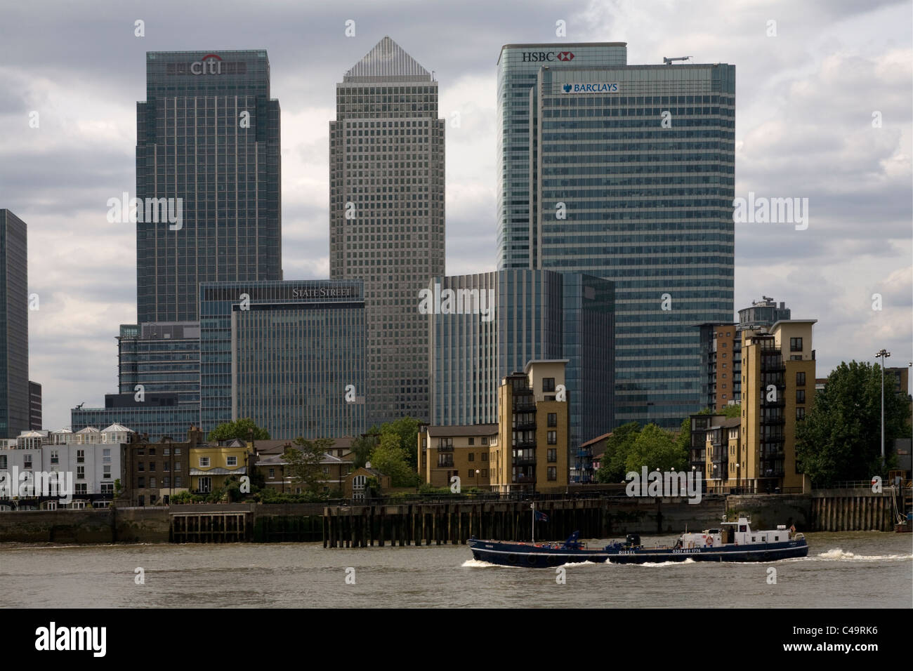Canary Wharf Docklands London England Stock Photo - Alamy