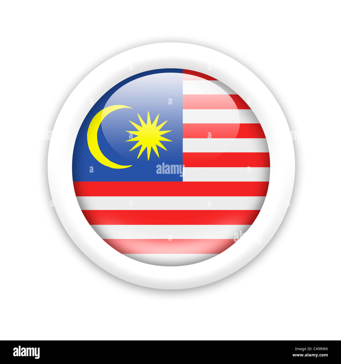 Flag of Malaysia Stock Photo Alamy