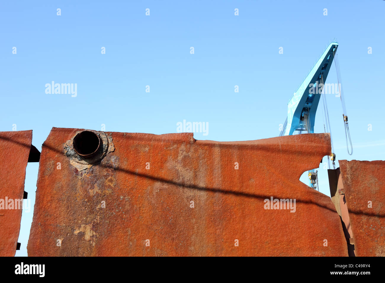 Grungy rusted metal wall texture hi-res stock photography and images ...