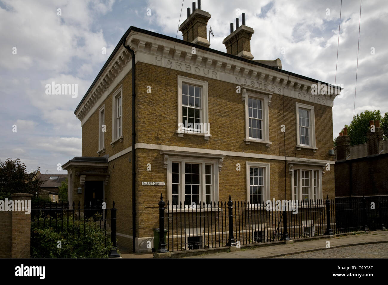 harbour masters office ballast quay greenwich london england Stock