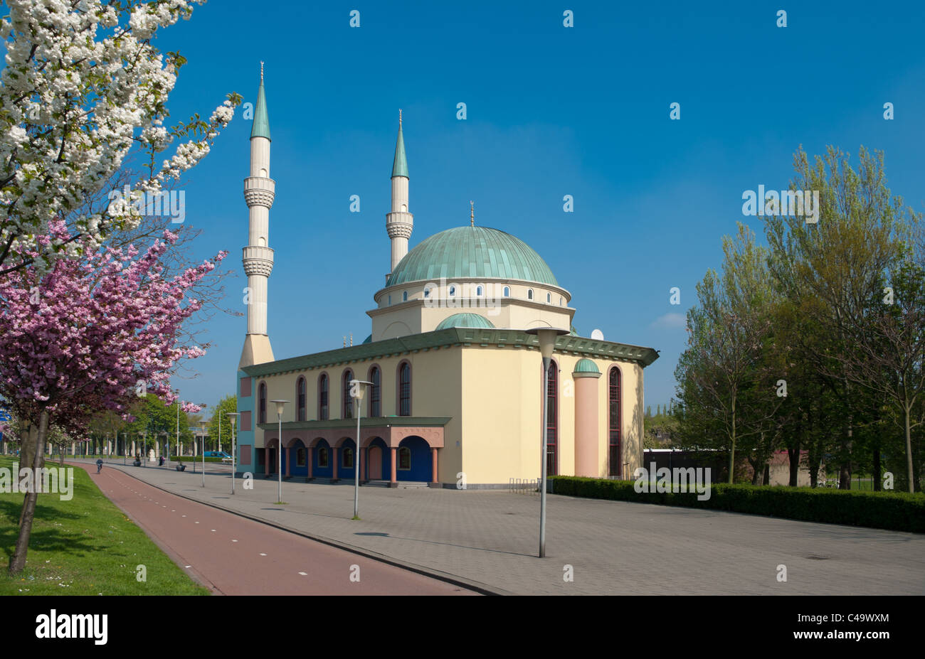 mevlana mosque in Rotterdam, located in Spangen, a district with over 80 percent immigrants Stock Photo