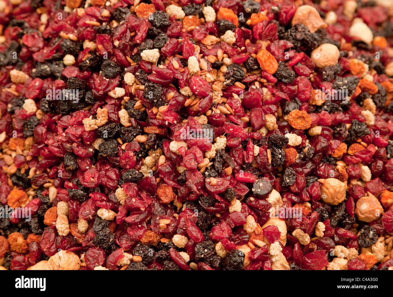 Dried fruit, mixed fruit - Trockenobst, Früchtemischung Stock Photo