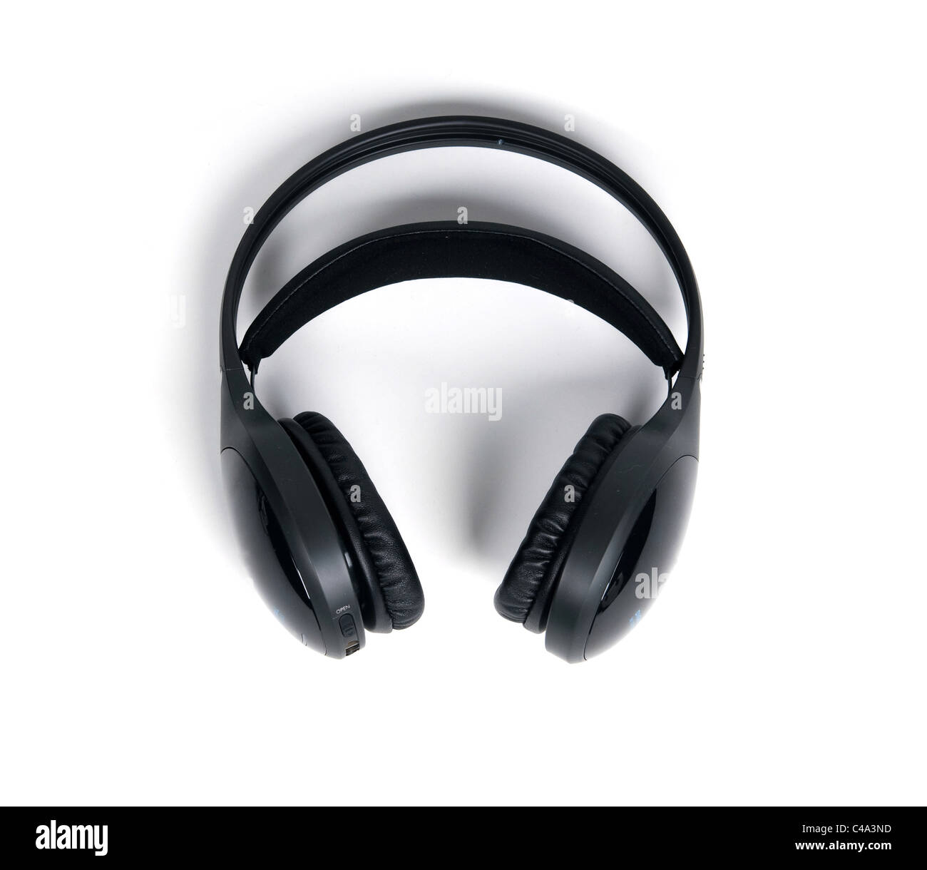 Wireless headphones isolated on white background Stock Photo - Alamy