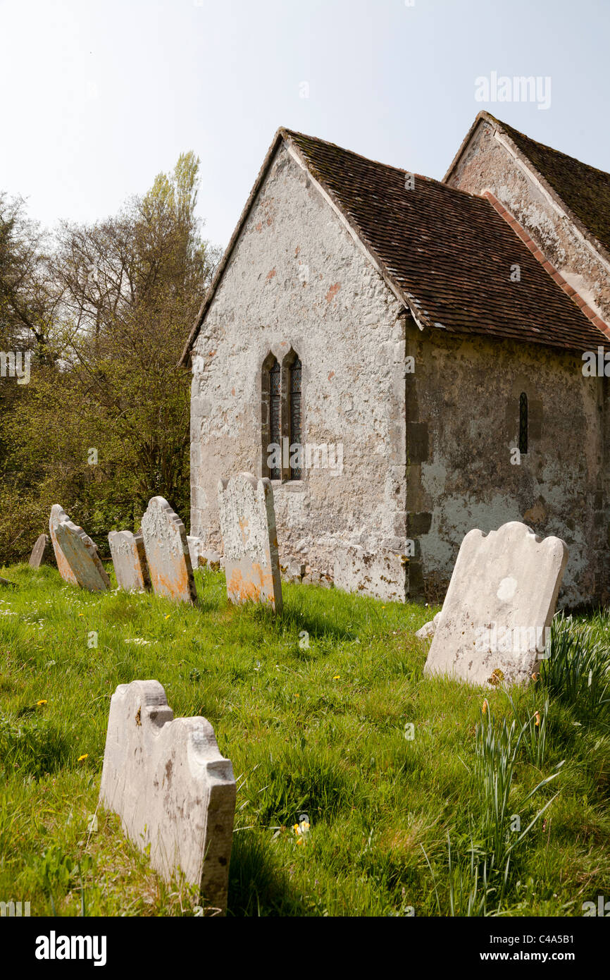 Saint Mary's Church Chithurst - small country church Stock Photo - Alamy