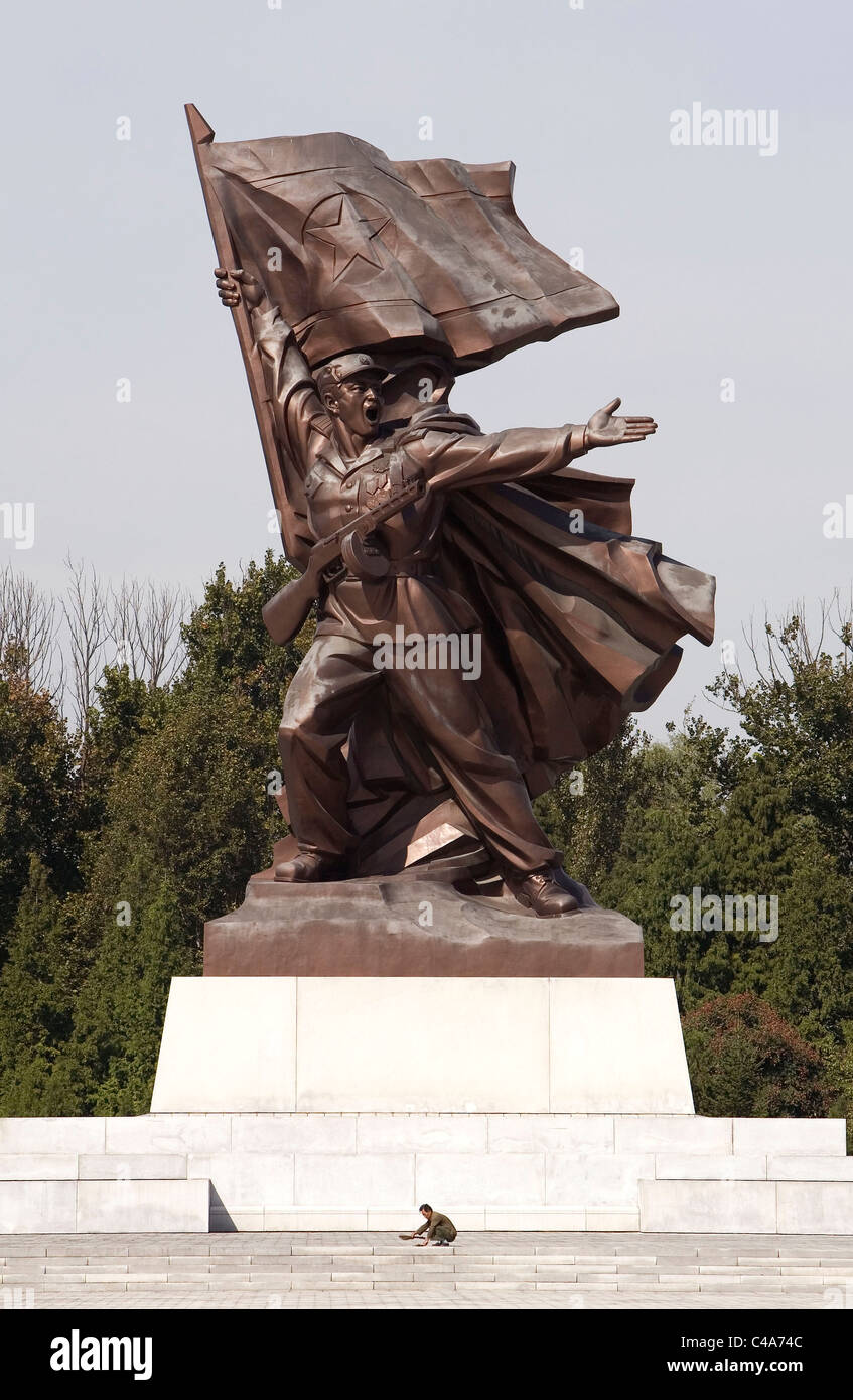 Monument to the Victory in the Fatherland Liberation War - Pyongyang, North Korea (DPRK) Stock Photo