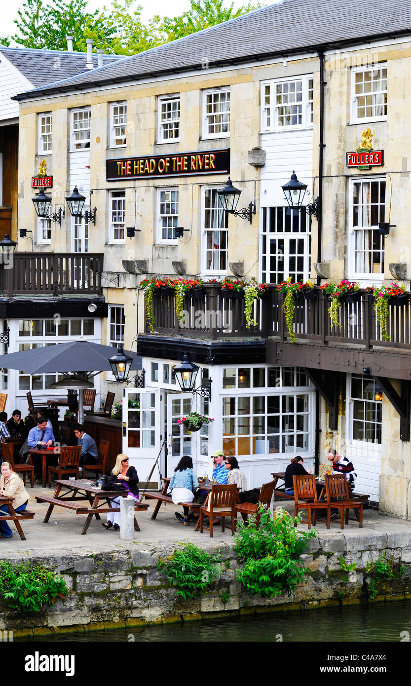 The head of the river pub at oxford england stock photo alamy