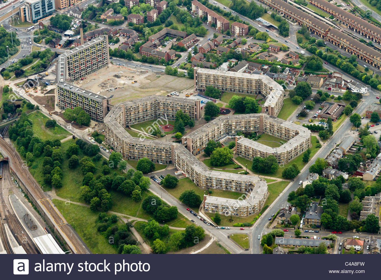 Park Hill Flats Sheffield Stock Photos & Park Hill Flats Sheffield
