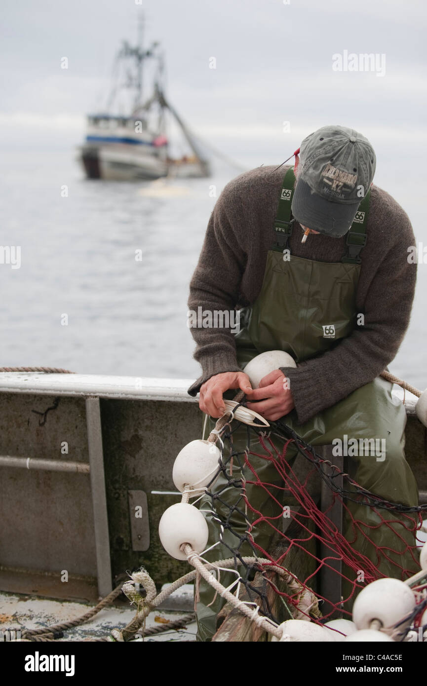 Commercial fisherman boat seine net hi-res stock photography and