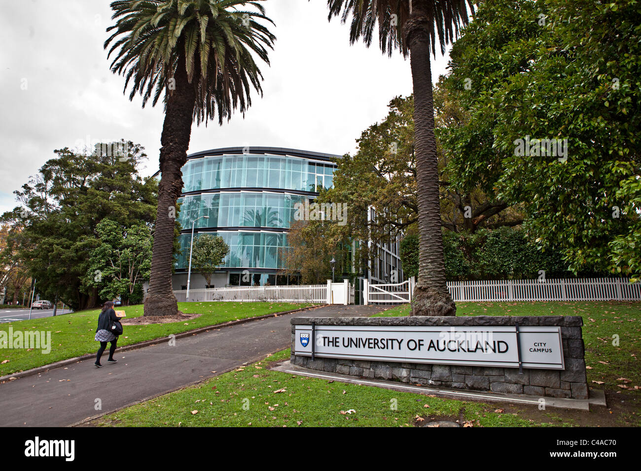 Auckland University entrance, New Zeland Stock Photo