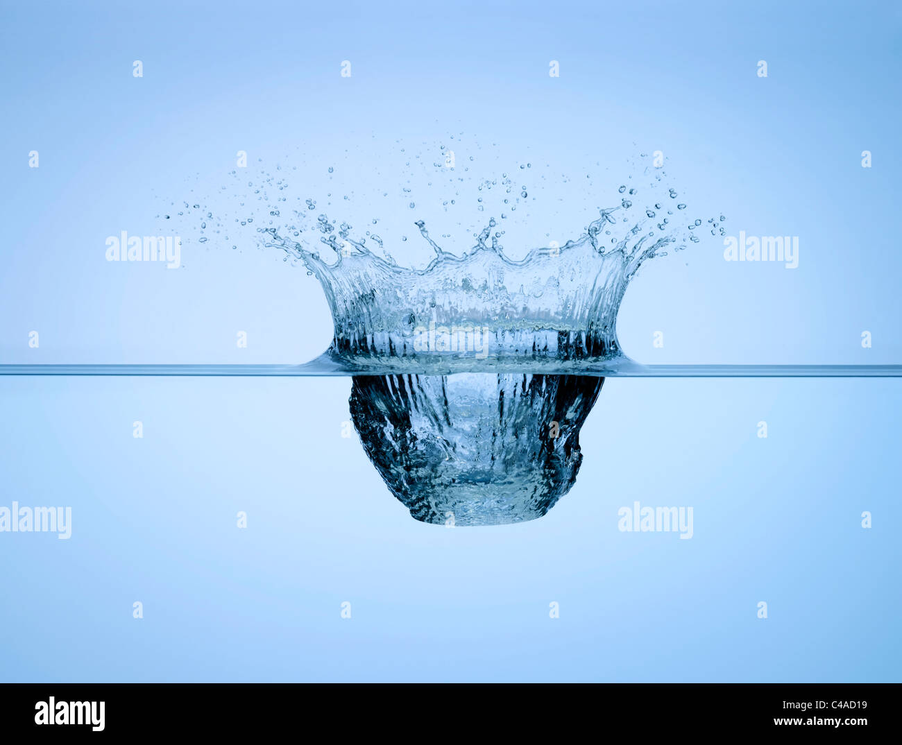 A splash in water Stock Photo