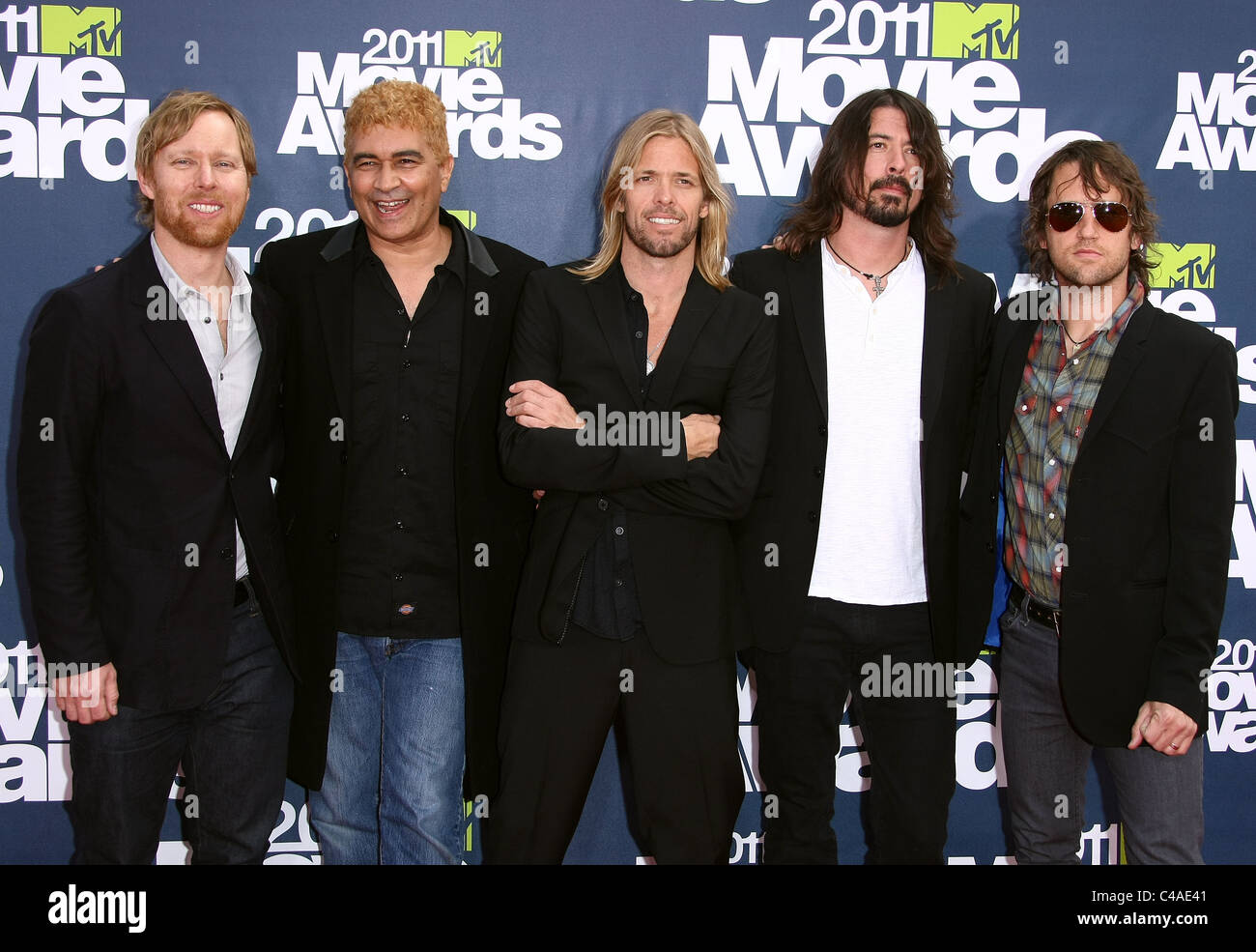 FOO FIGHTERS 2011 MTV MOVIE AWARDS UNIVERSAL CITY LOS ANGELES CALIFORNIA USA 05 June 2011 Stock Photo