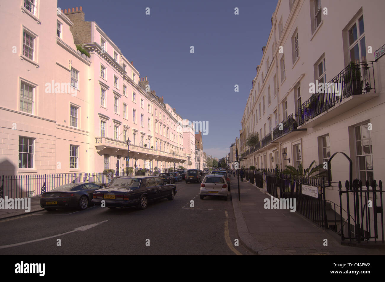Eaton Terrace London SW1 Stock Photo Alamy