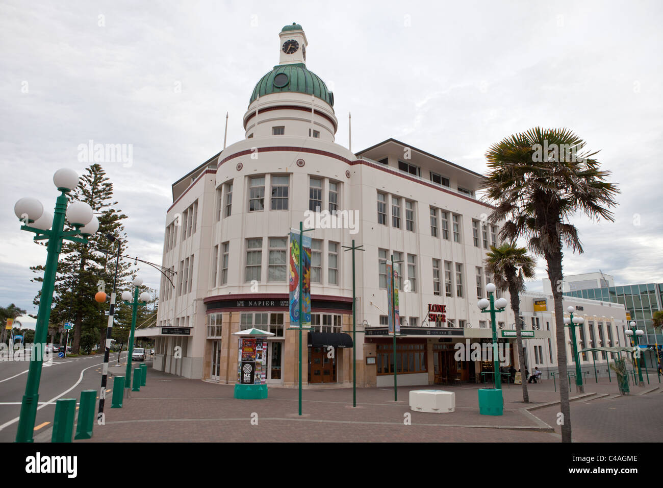 The Governors Inn art deco architecture, Napier , New Zealand Stock Photo
