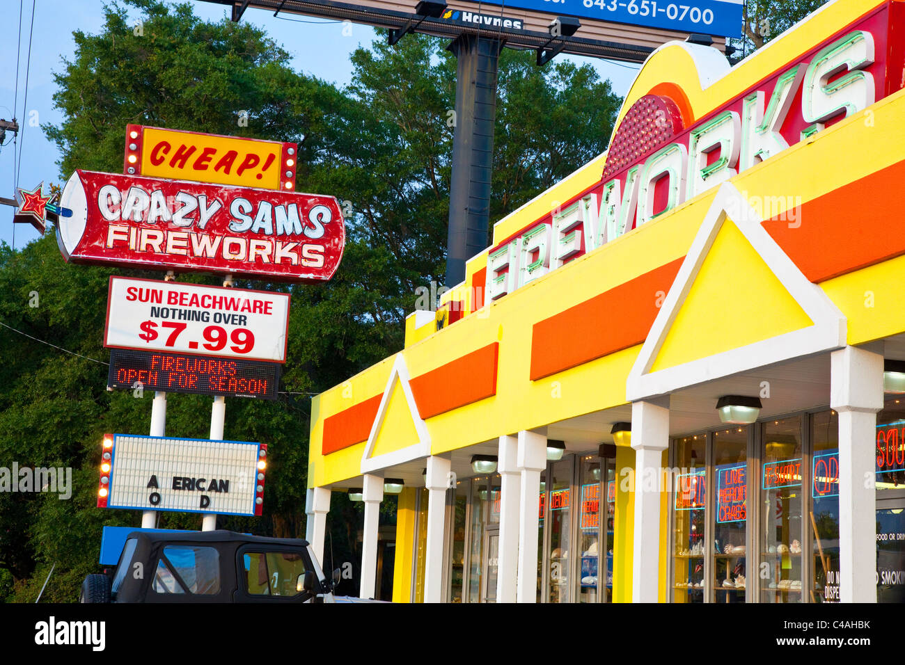 Fireworks shop, Myrtle Beach, South Carolina Stock Photo Alamy
