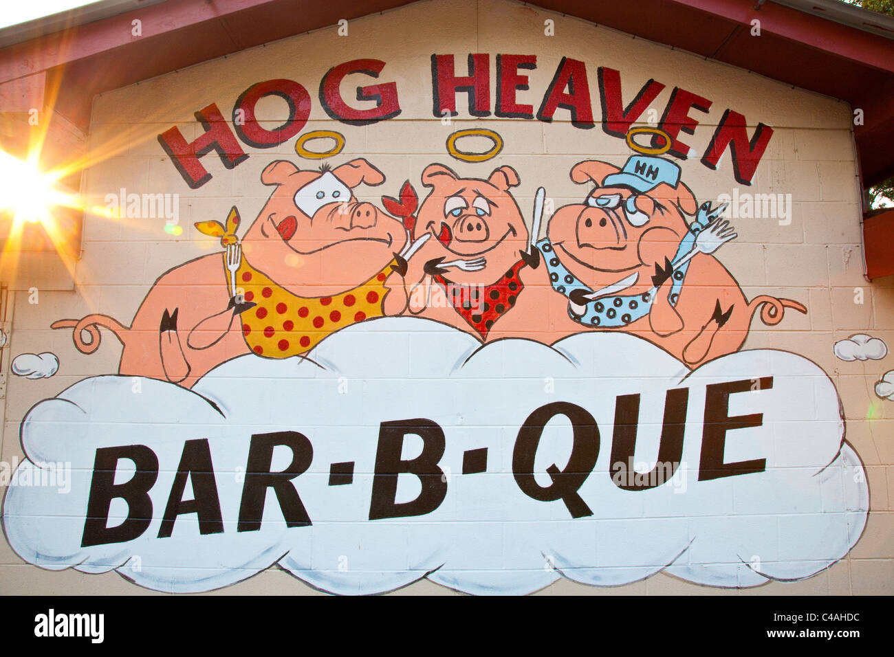 Hog Heaven BBQ restaurant, Myrtle Beach, South Carolina Stock Photo Alamy
