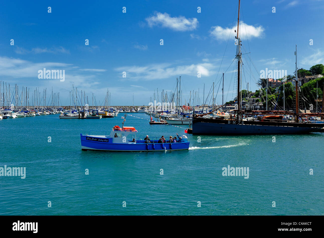 bay belle fishing trip brixham devon england uk Stock Photo - Alamy