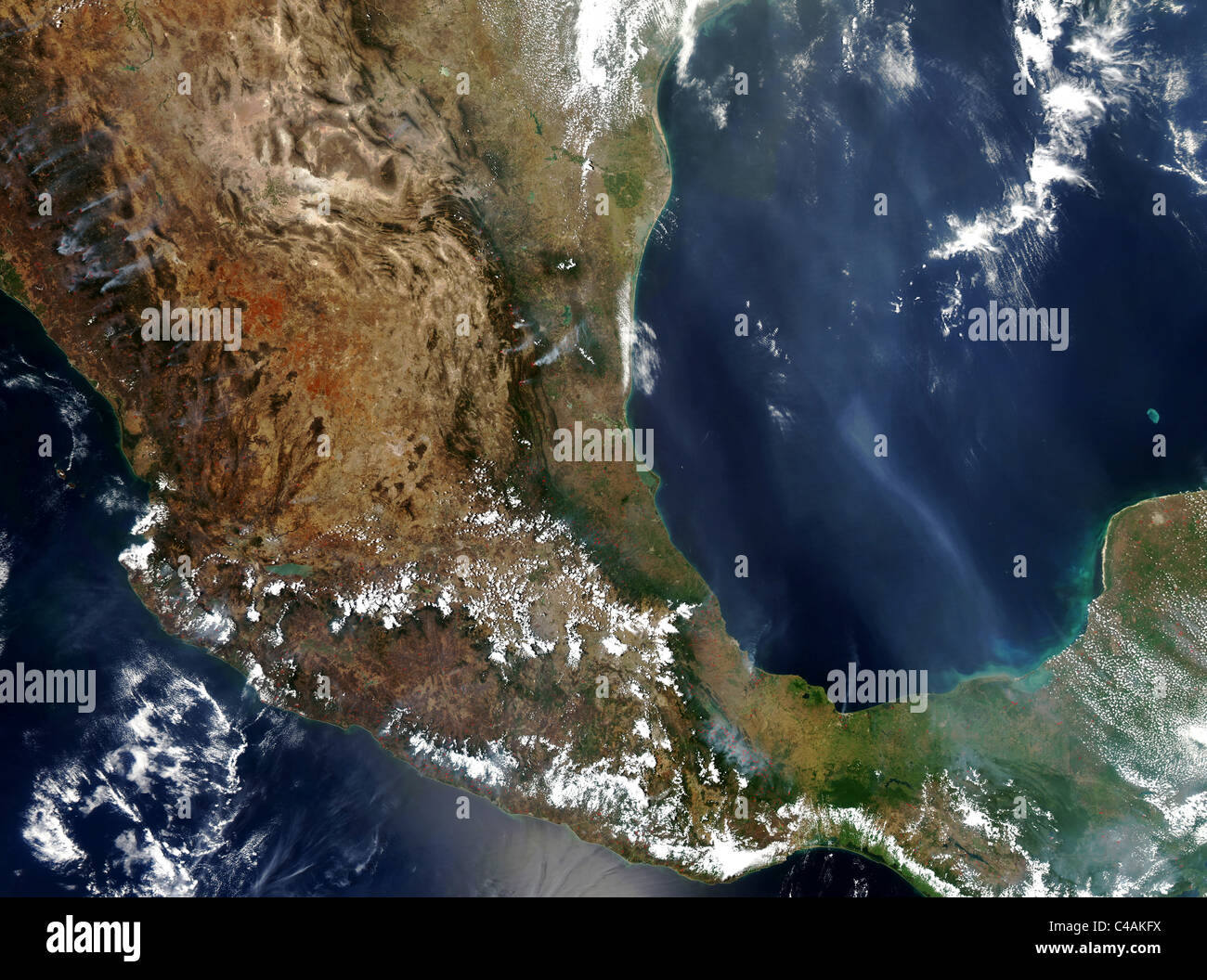 Mexico satellite image hires stock photography and images Alamy
