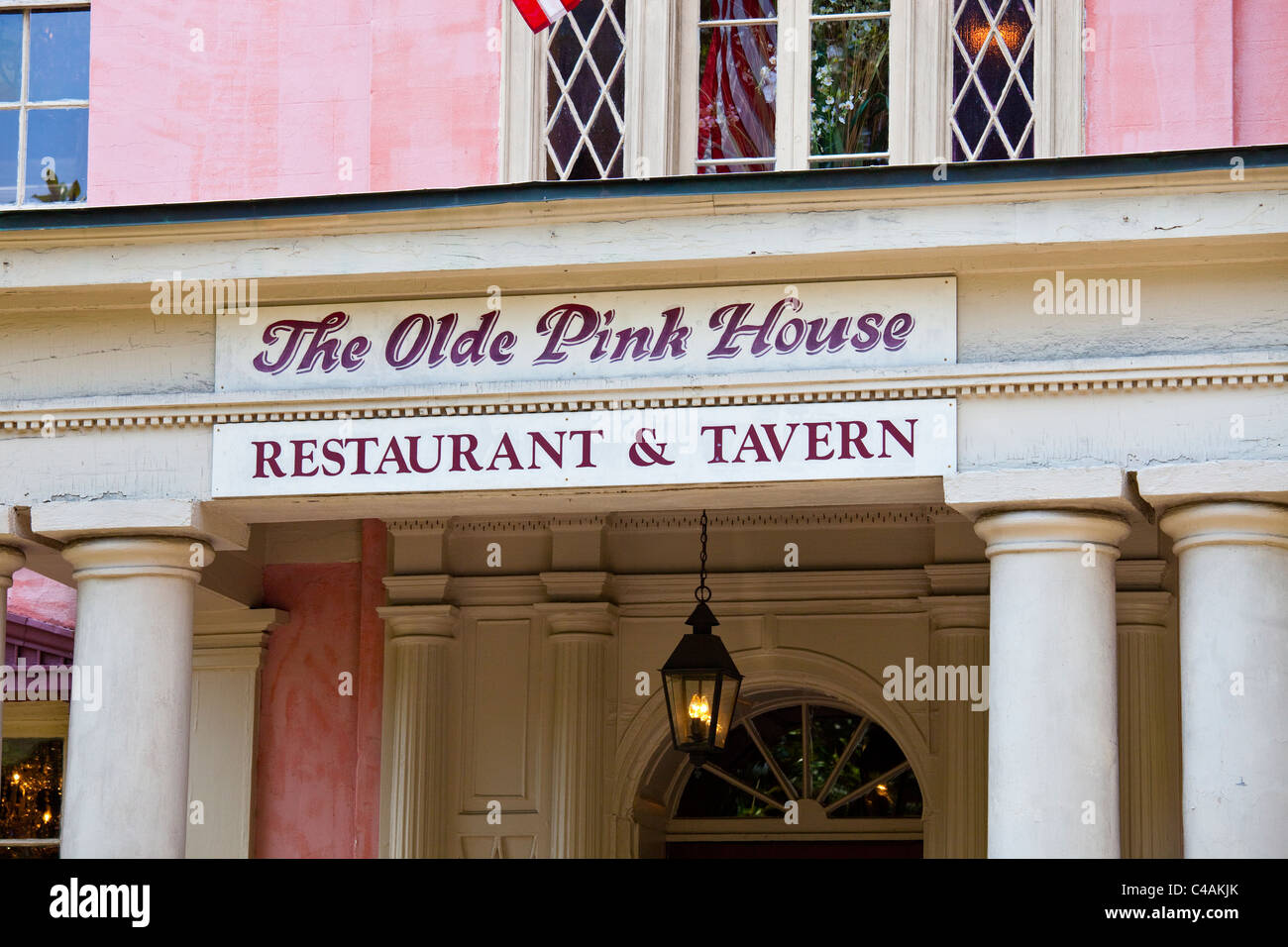 The Olde Pink House restaurant, Savannah, Stock Photo Alamy