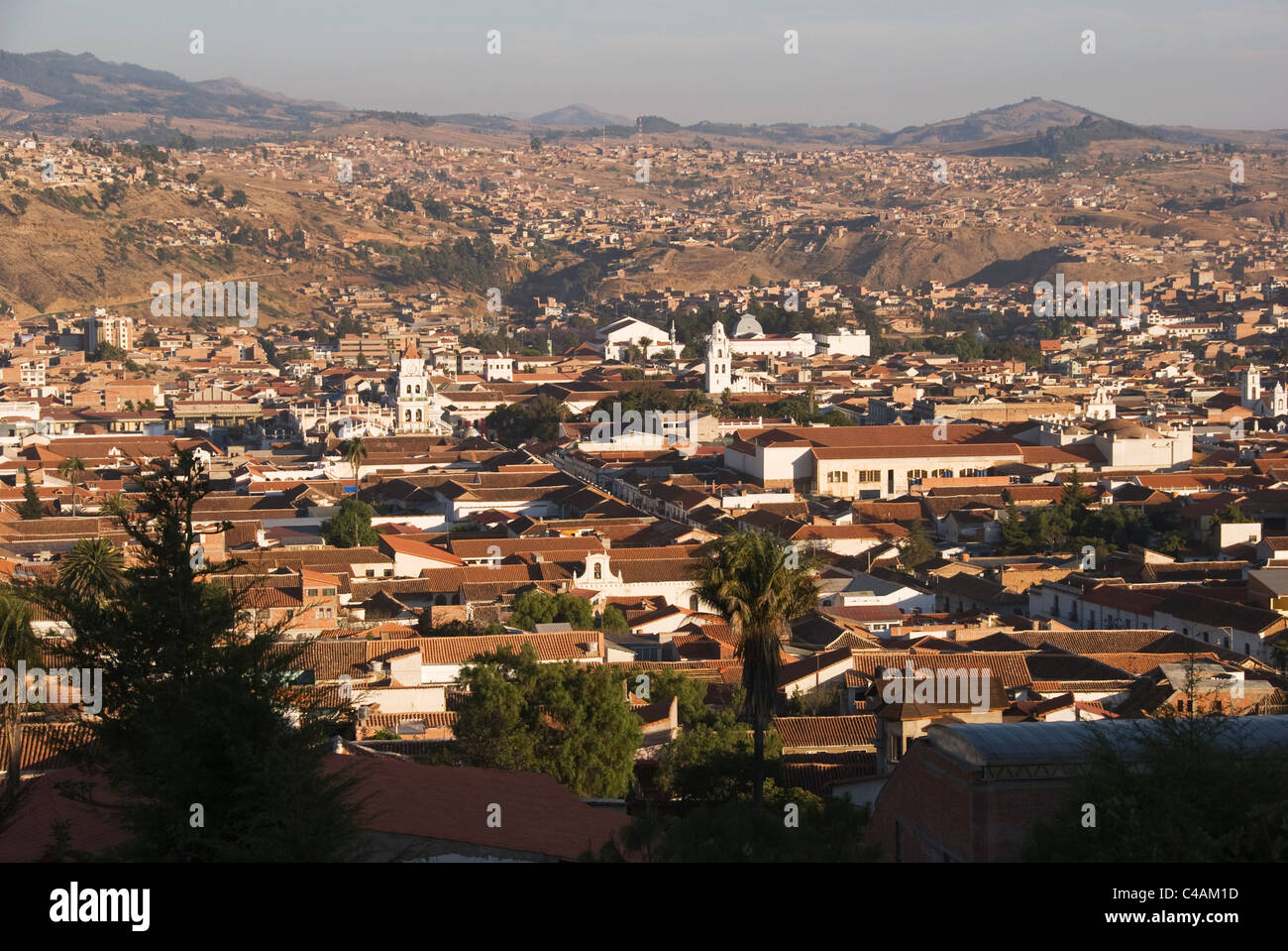 Sucre, city from above Stock Photo