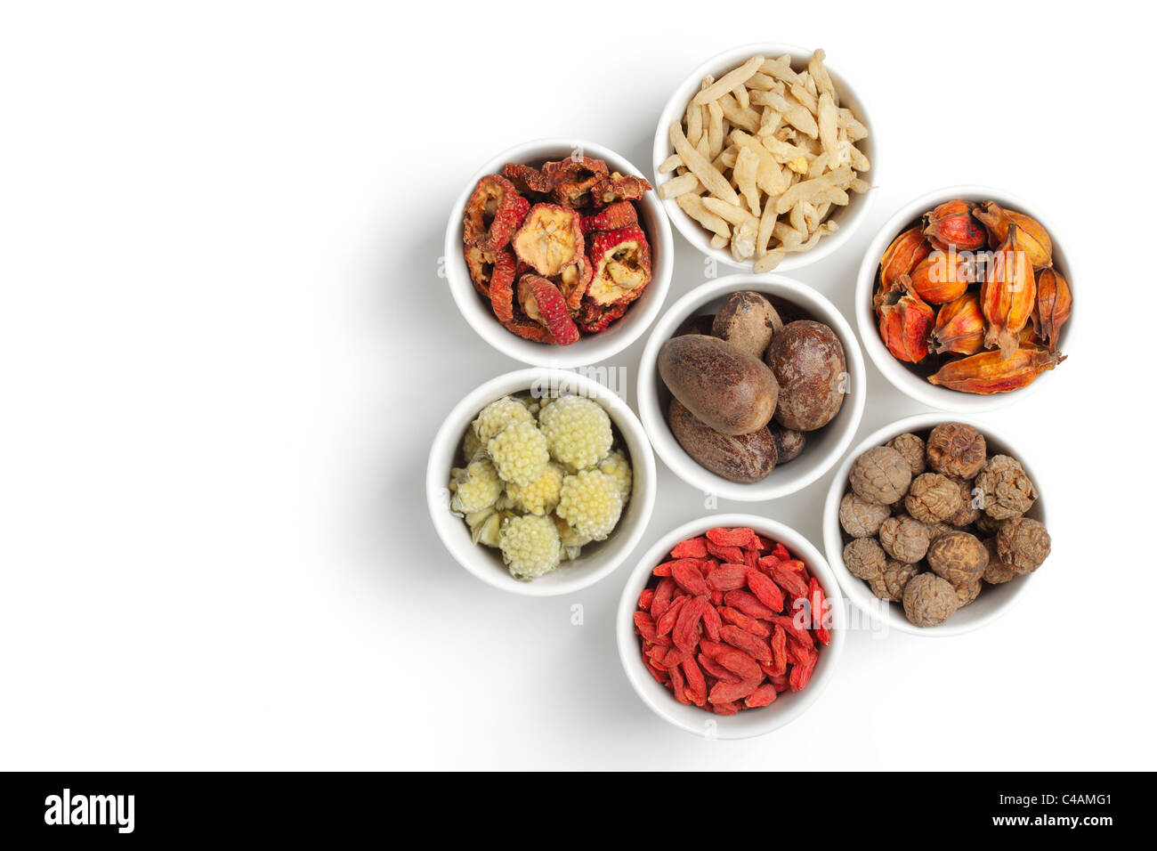 Assortment of traditional Chinese medicine Stock Photo