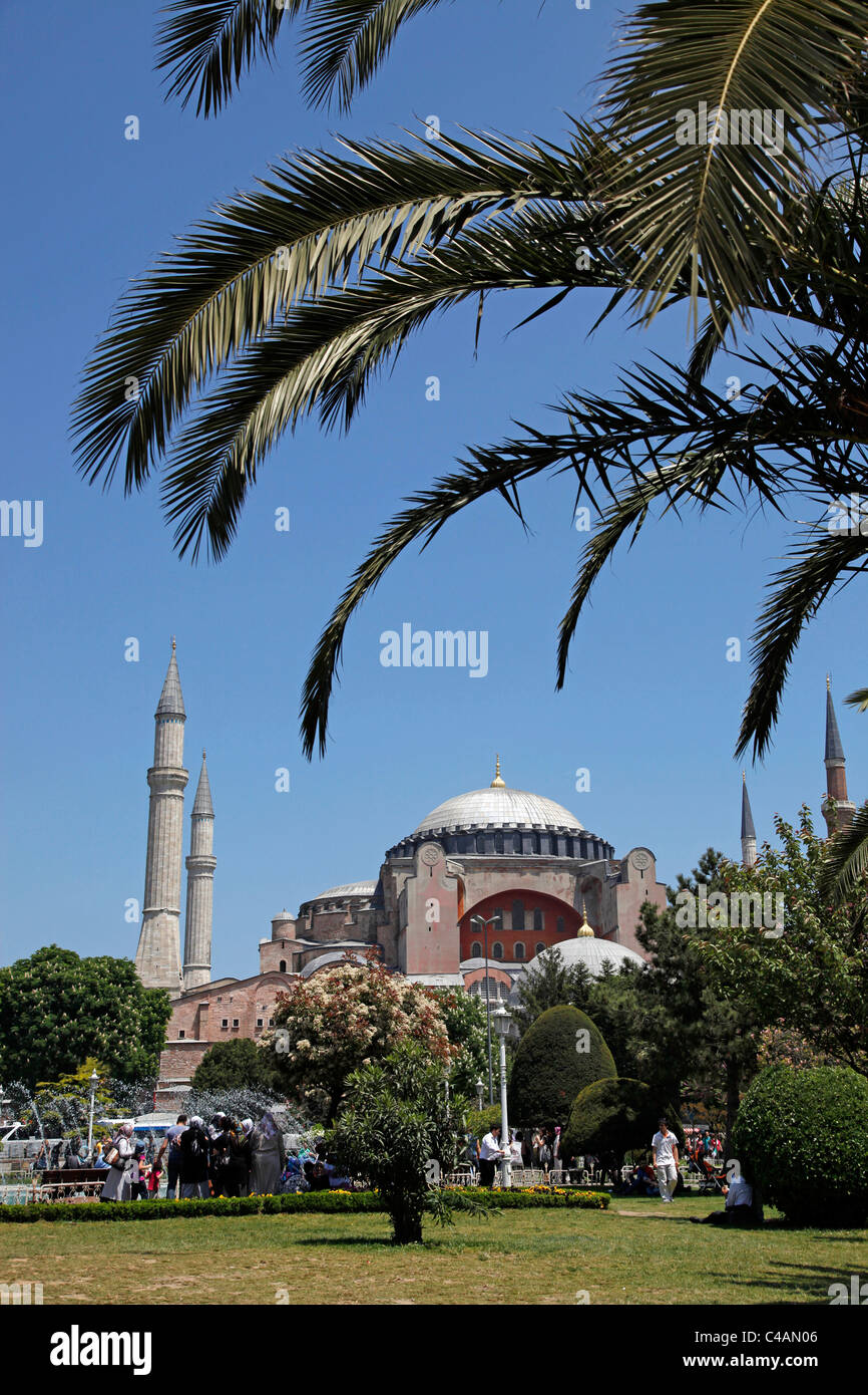 The Hagia Sophia or Aya Sofya Mosque in Istanbul, Turkey Stock Photo