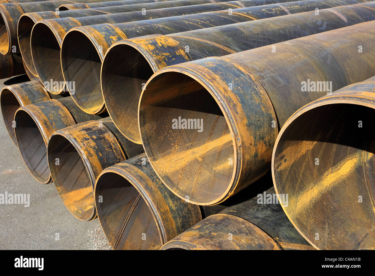 Close up of steel tube Stock Photo