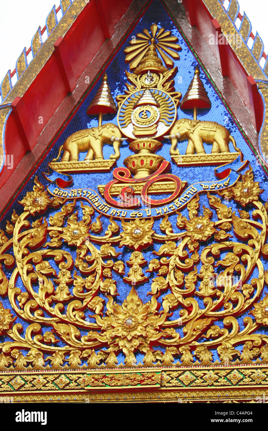 Buddhist temple close up in Bangkok, Thailand Stock Photo - Alamy