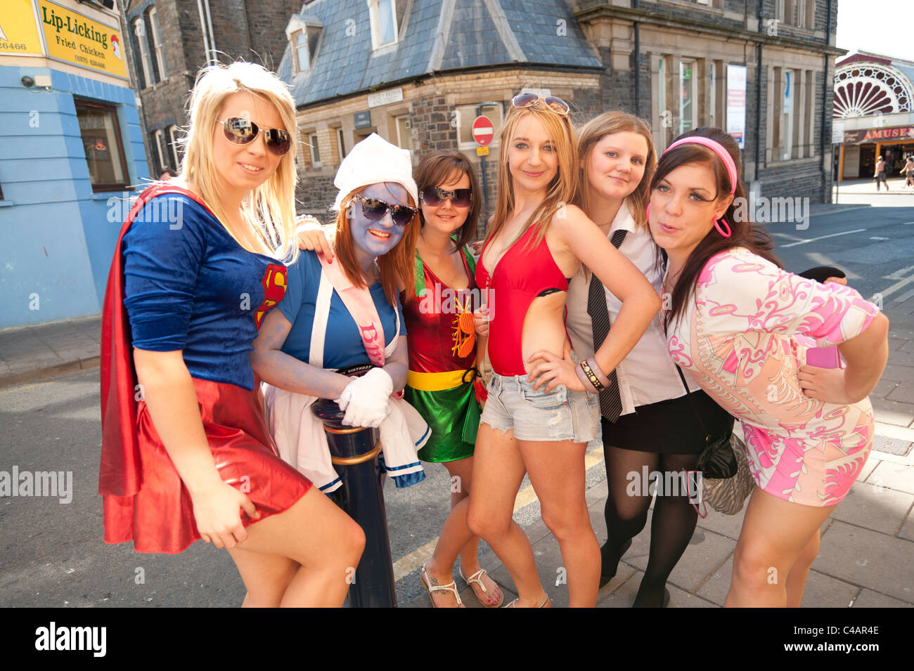 Women hen party fancy dress hi res stock photography and images Alamy