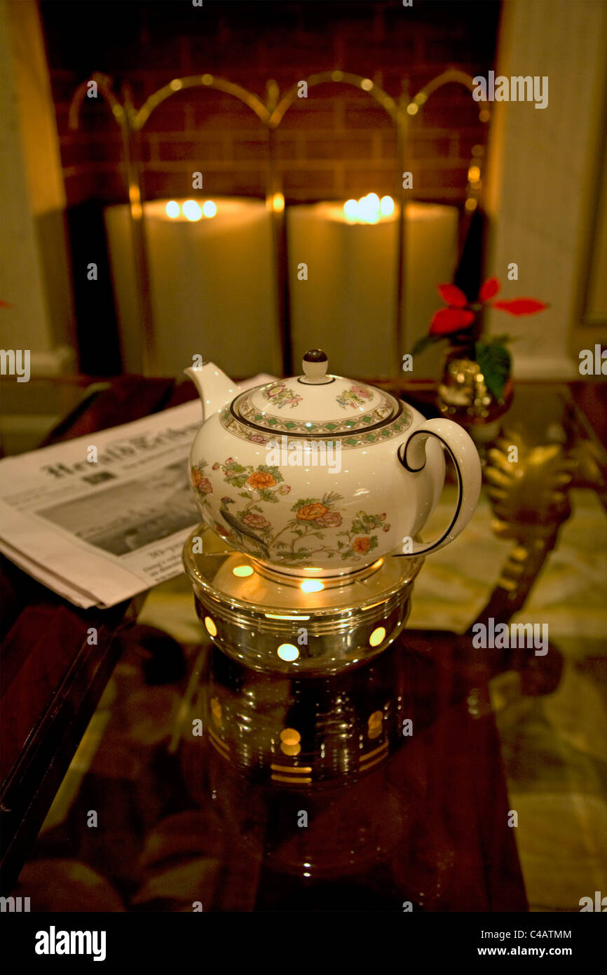 Moscow, Russia; A teapot in one of the luxury hotels just off red square Stock Photo