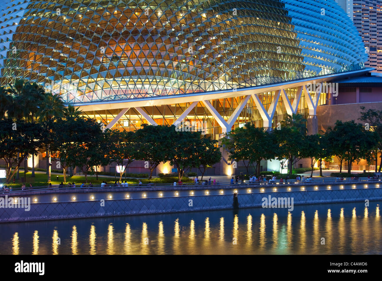 Singapore, Singapore, Marina Bay. Esplanade - Theatres on the Bay ...