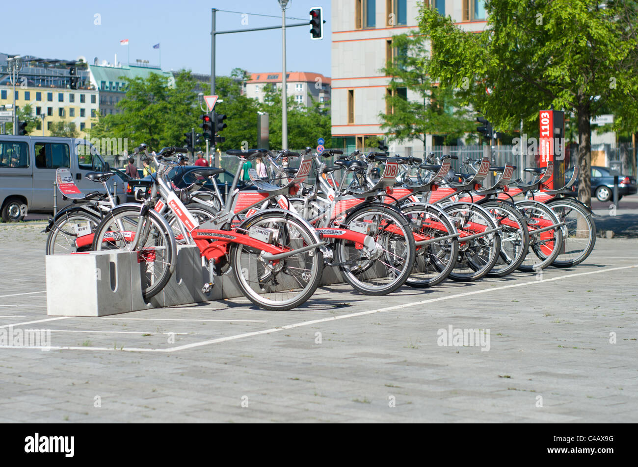 Rental bikes. Berlin. Germany Stock Photo Alamy