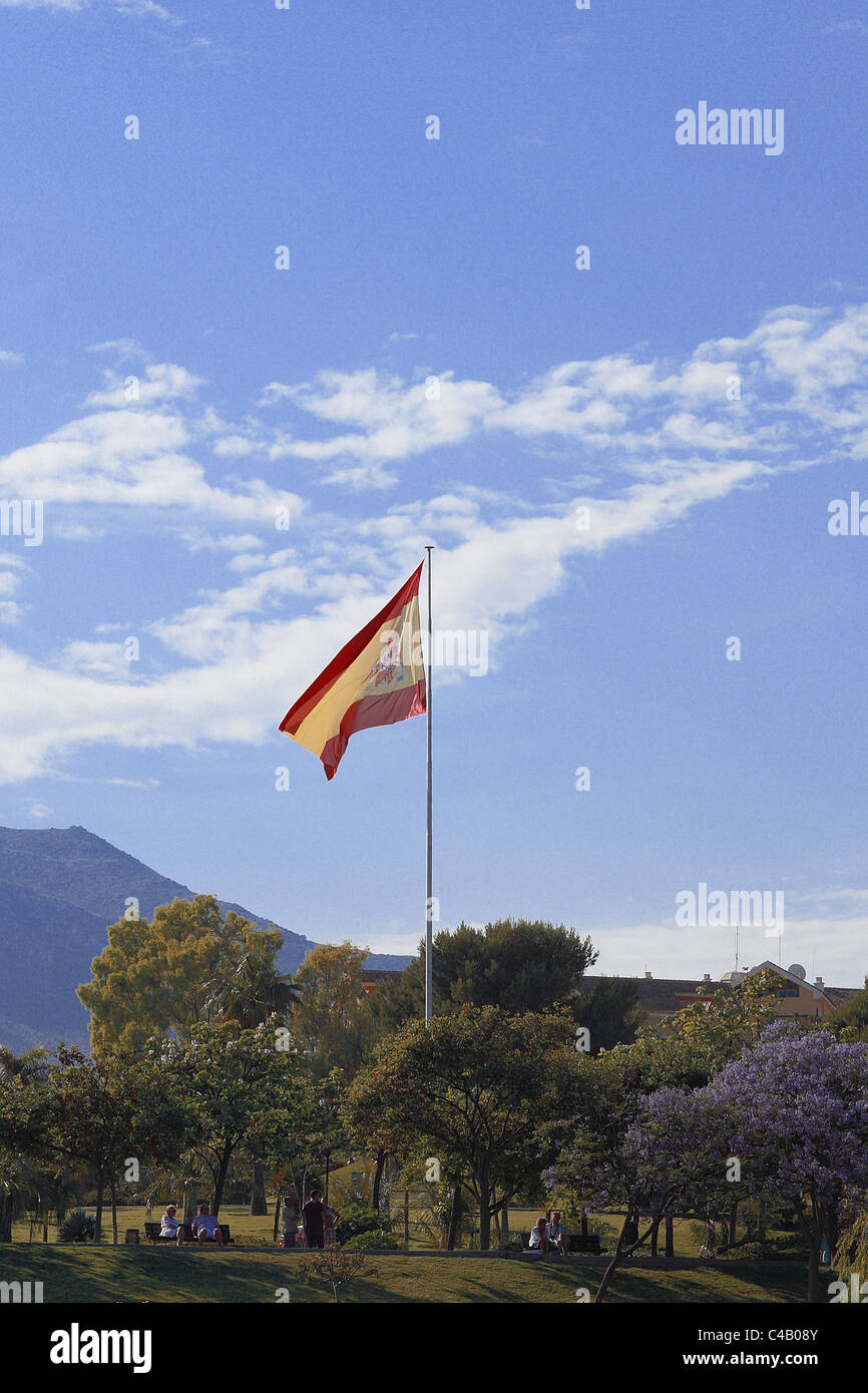 Spanish Flag Stock Photo