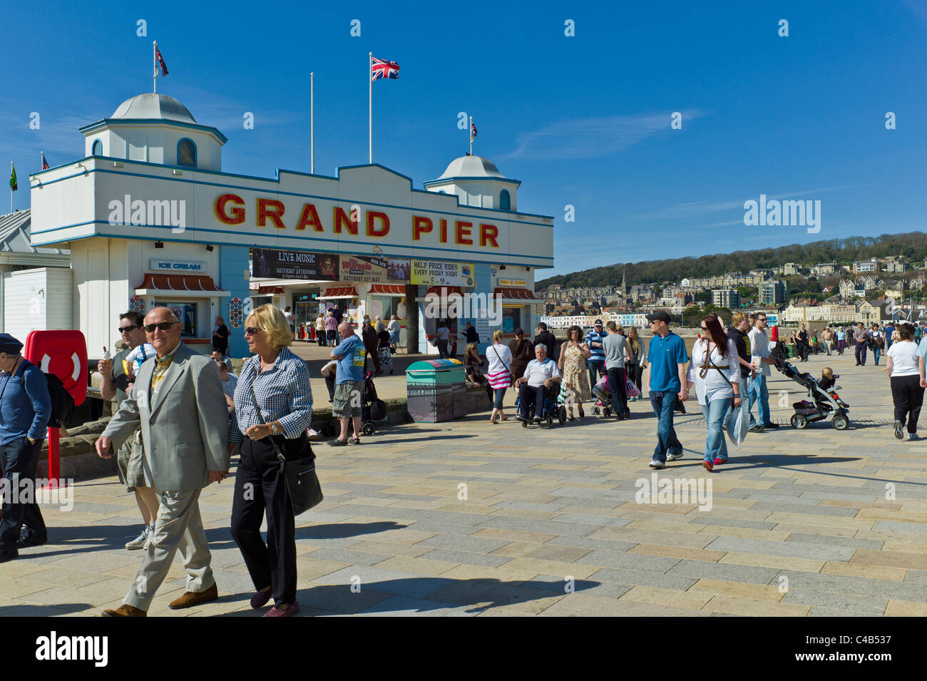 Grand Pier, Weston Super Mare, Somerset, UK Stock Photo