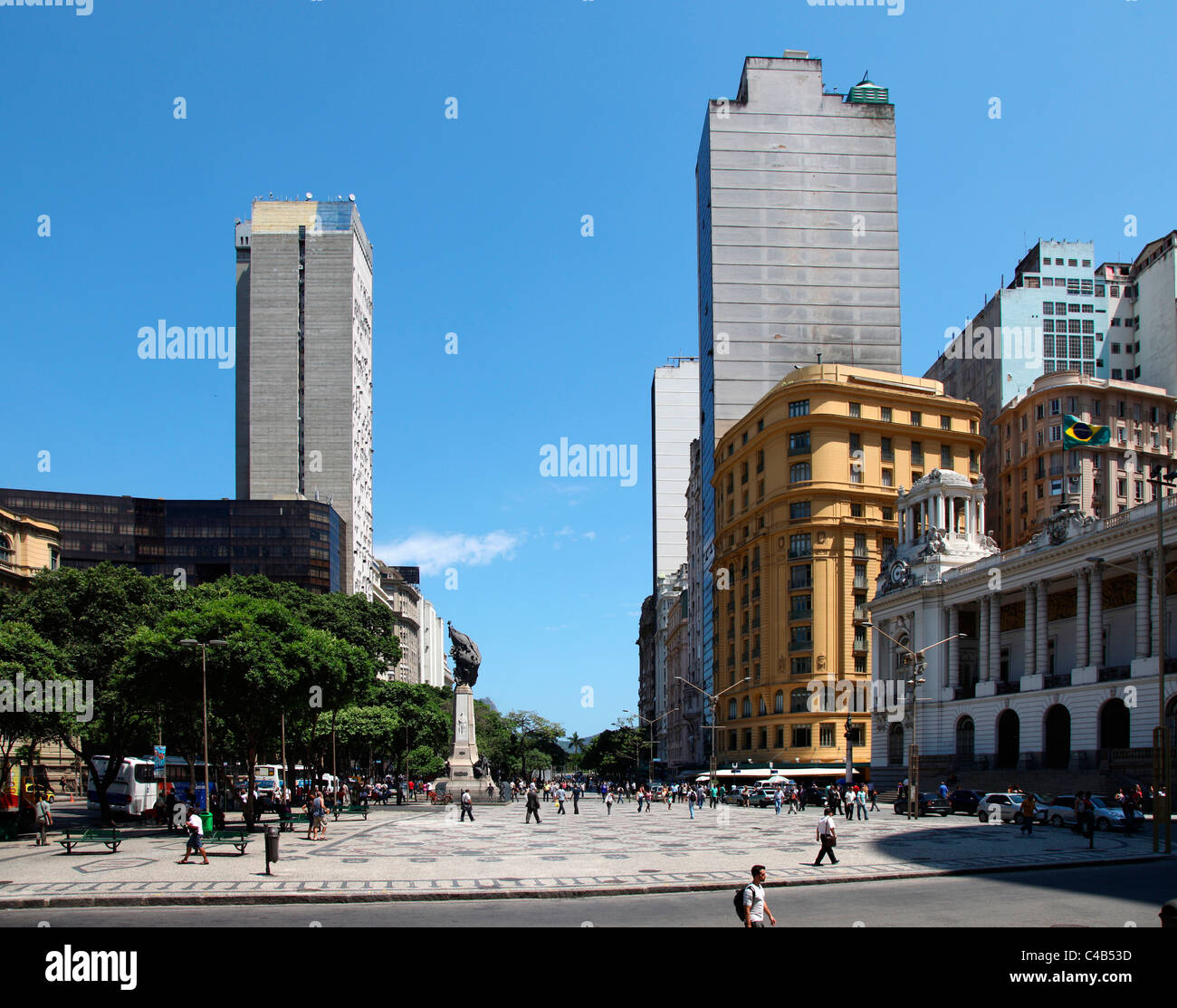 Praca Floriano in the centre of Rio de Janeiro. Brazil Stock Photo - Alamy