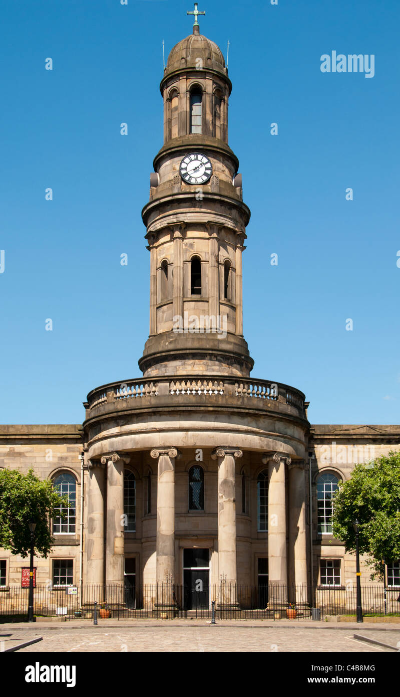 Church of St. Philip with St. Stephen, Chapel Street, Salford, Manchester, England, UK. Sir Robert Smirke, 1825 Stock Photo