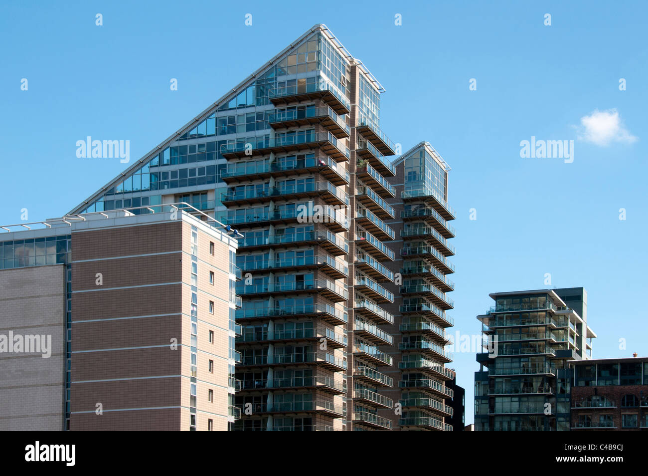 The Edge apartment block, Salford, Manchester, England, UK Stock Photo