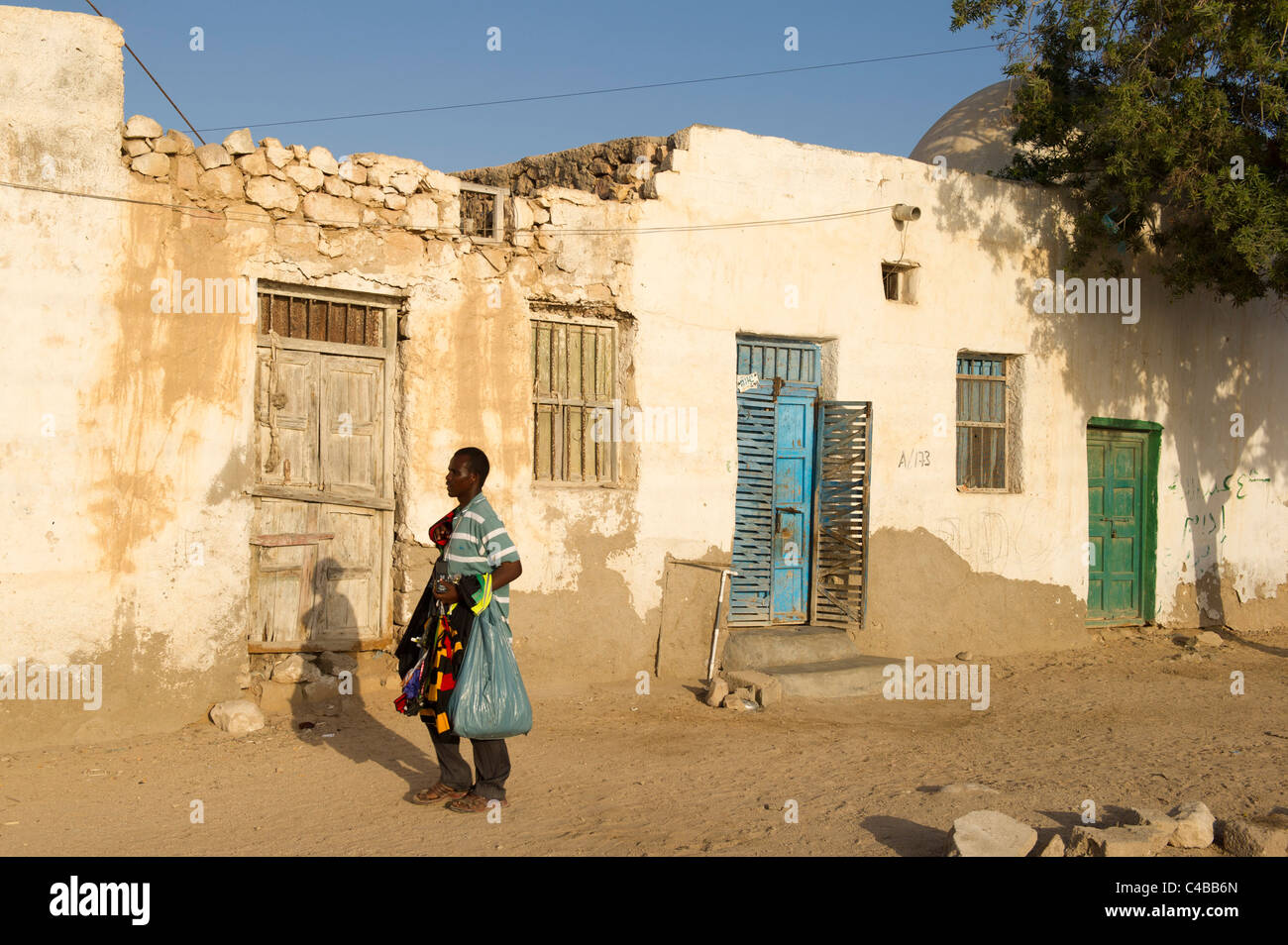Street scene, Berbera, Somaliland, Somalia Stock Photo