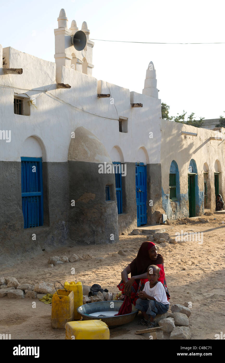 Small mosque, Berbera, Somaliland, Somalia Stock Photo
