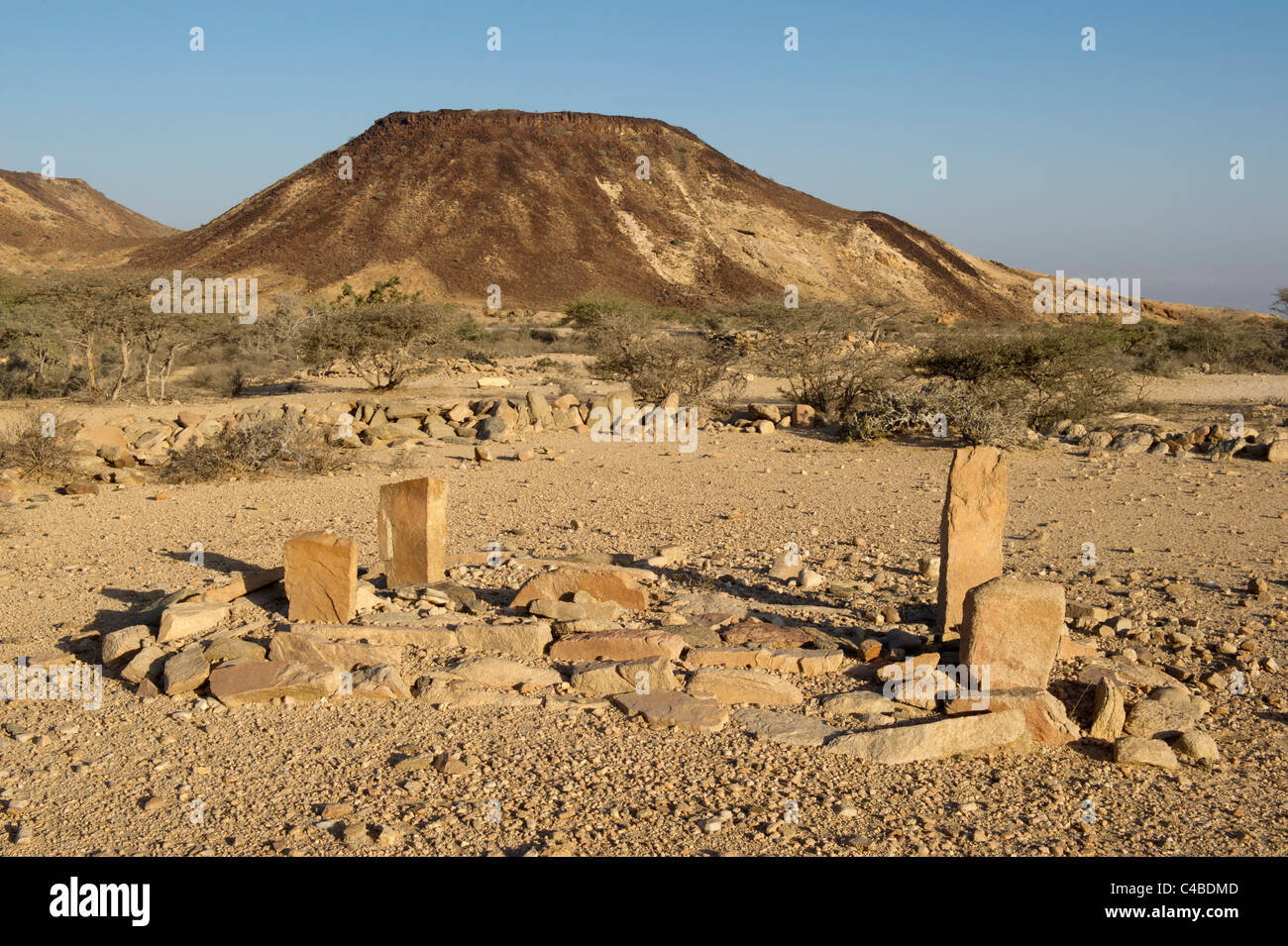 Pre-Islamic graves outside Berbera, Somaliland, Somalia Stock Photo