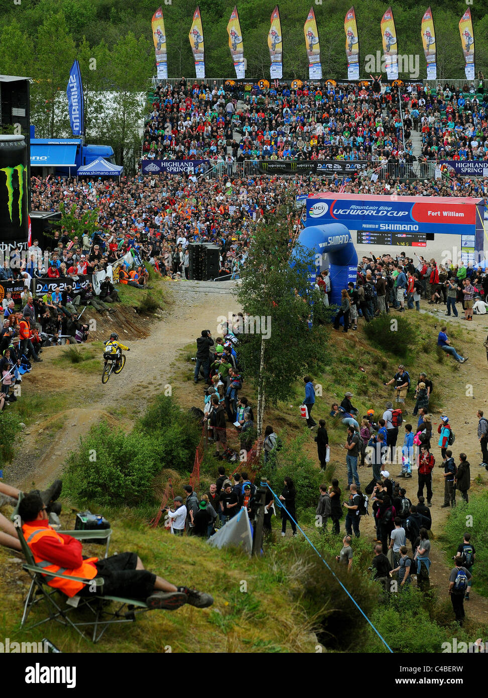 UCI Downhill Mountain Bike World Cup in Fort William, Scotland, 2011