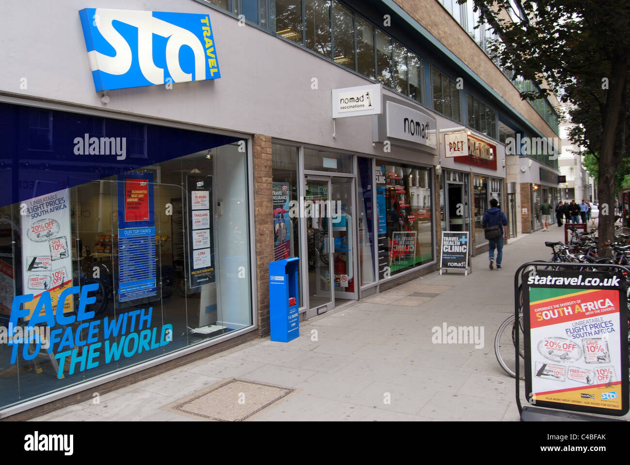 A general view of an STA Travel store in London, United Kingdom Stock Photo