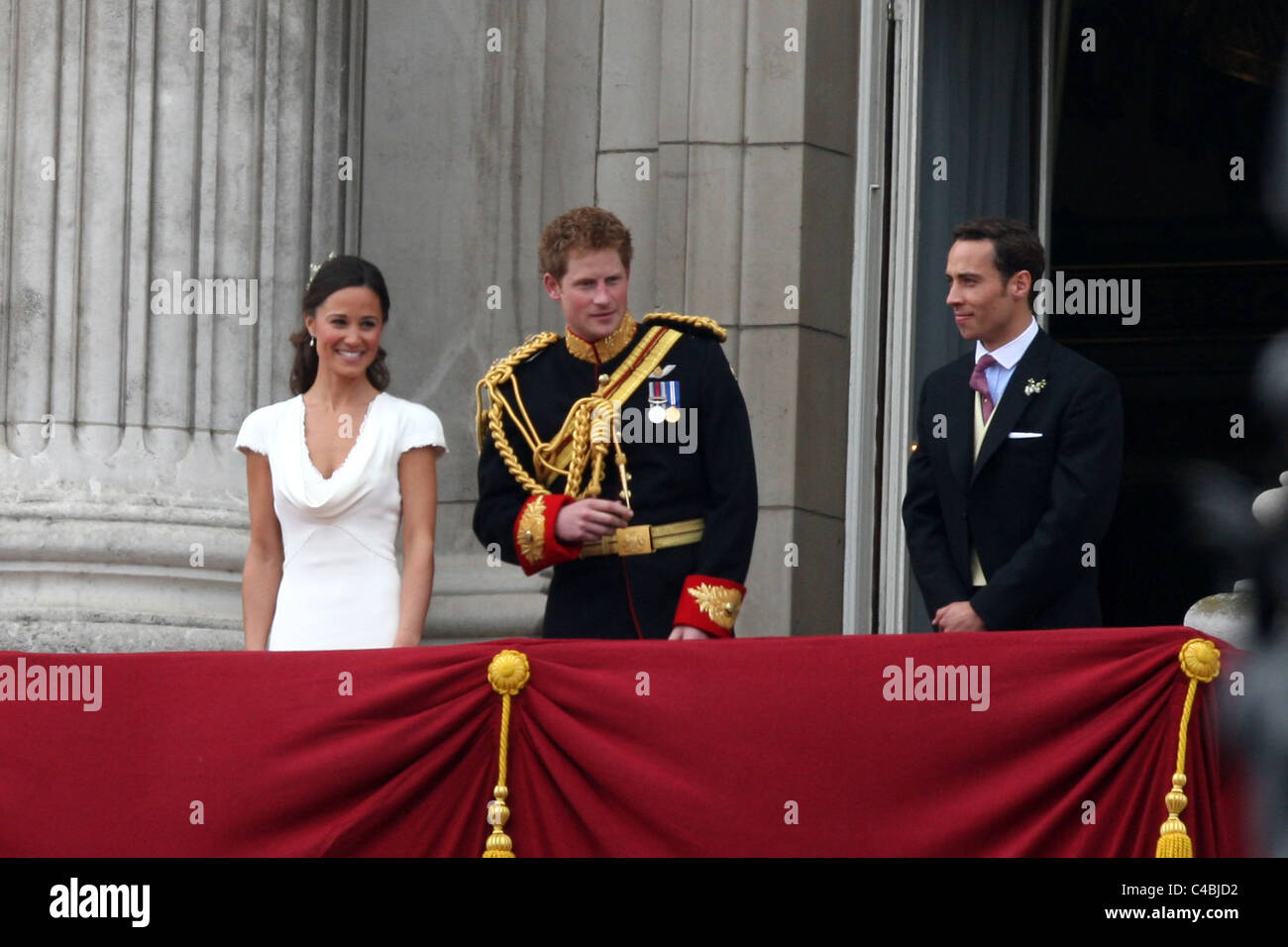 PIPPA MIDDLETON AND PRINCE HARRY AT THE ROYAL WEDDING OF PRINCE WILLIAM AND KATE MIDDLETON Stock Photo