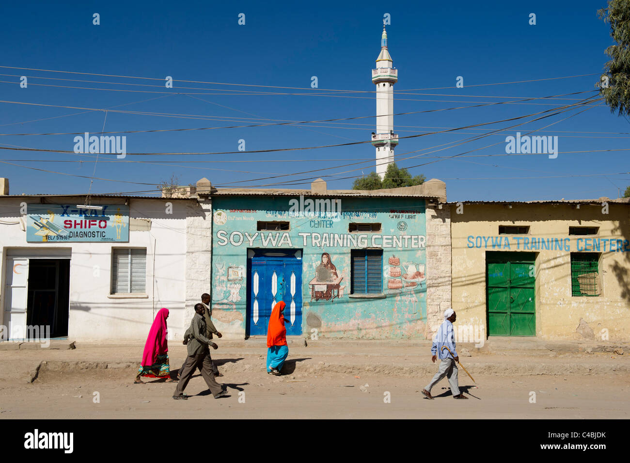 Street scene, Hargeisa, Somaliland, Somalia Stock Photo