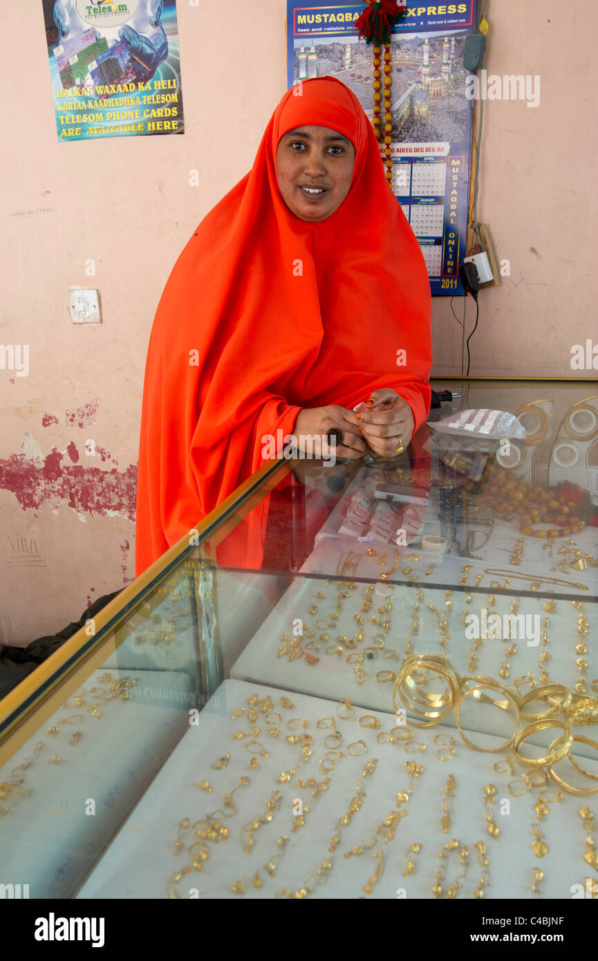 Jewellery shop, Hargeisa, Somaliland, Somalia Stock Photo