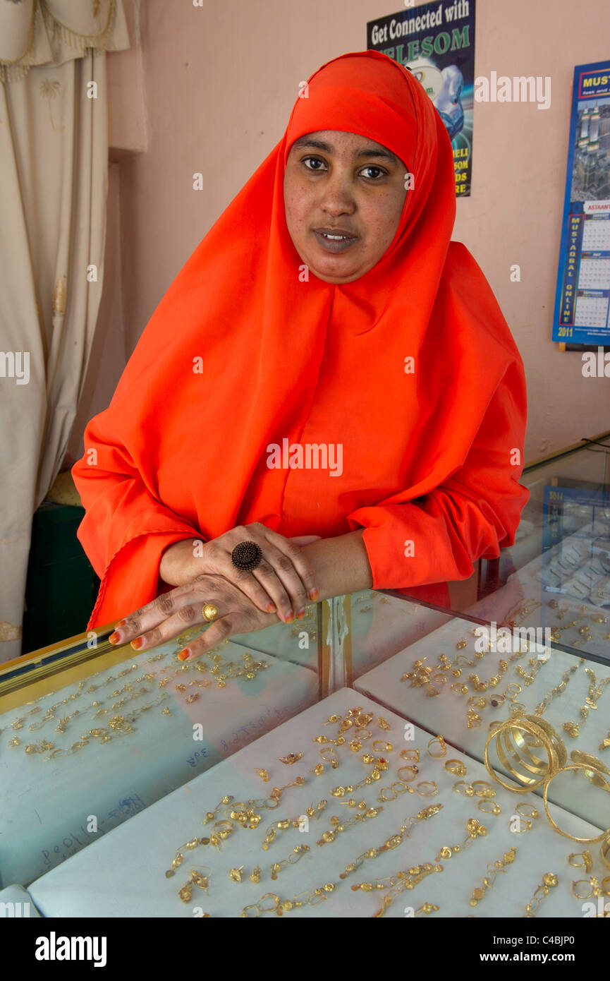 Jewellery shop, Hargeisa, Somaliland, Somalia Stock Photo